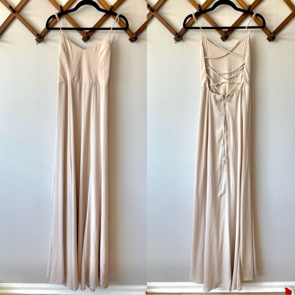 Show Me Your MuMu Godshaw Goddess Gown in Beige - Picture 2 of 7